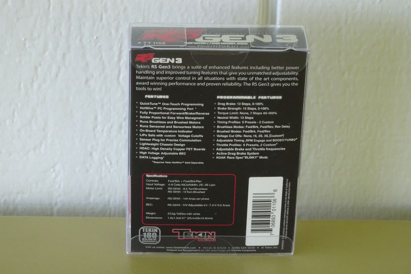Team Tekin RS GEN3 ESC 